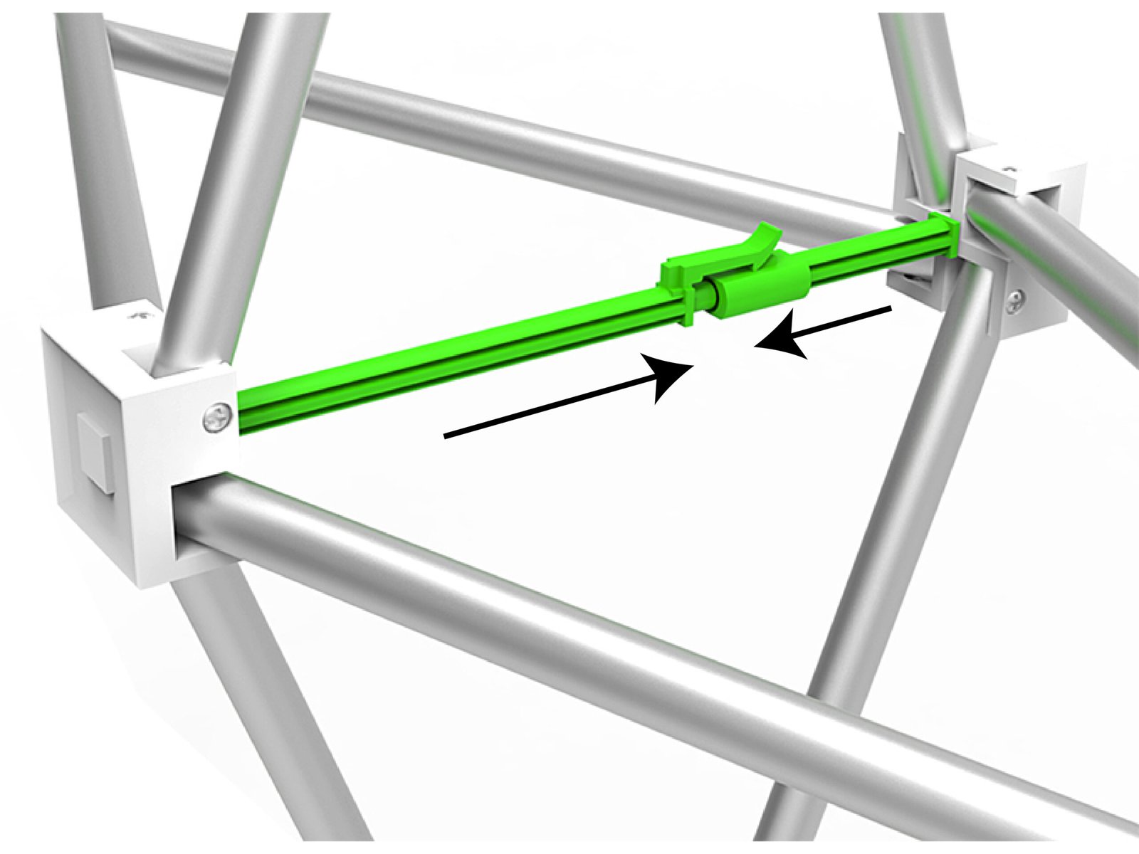 8ft Straight Velcro Fabric Pop Up Display(Hardware Only) 1 8ft Straight Velcro Fabric Pop Up Display(Hardware Only) - Image 2