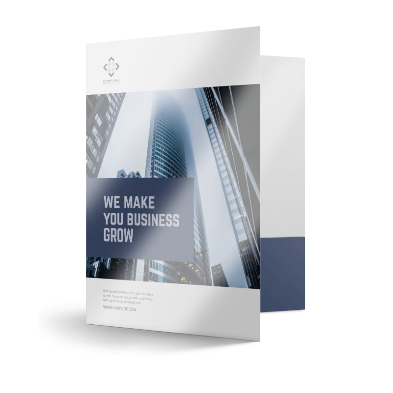 custom-presentation-folders Matte Laminated Folders - 14pt Matte Laminated - Image 2