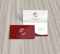 Matte Folded Business Cards - 14pt Matte Finish